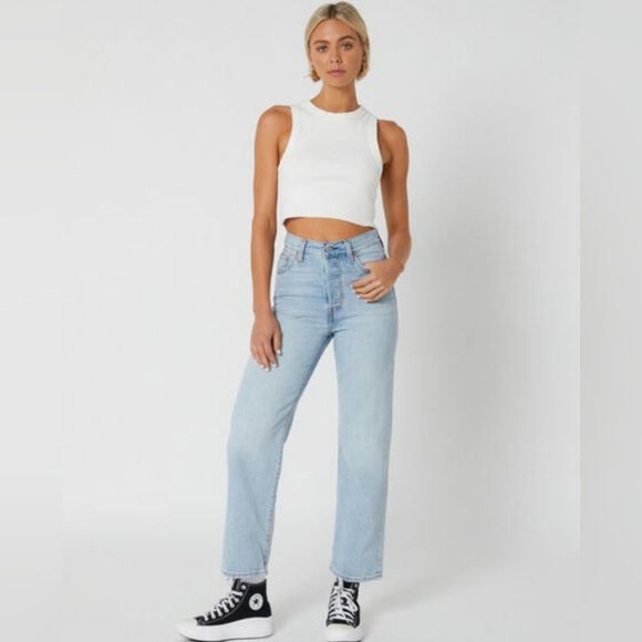 Jeans premium Levi's ribcage straight ankle - Picture 5 of 12